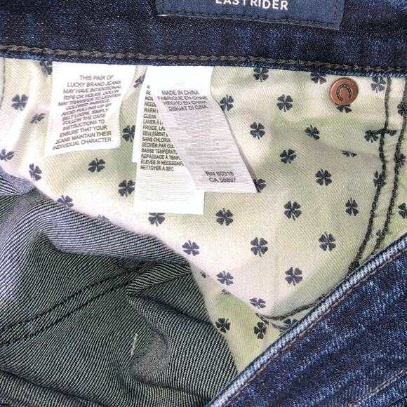 Lucky Brand Easy Rider Bootcut Jeans Womens Dark Wash Stretch Denim orta - Picture 6 of 8